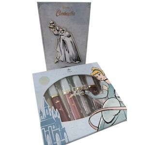 Disney Princess Cinderella Lip Gloss Collection & Eyeshadow Palette Set Giftable